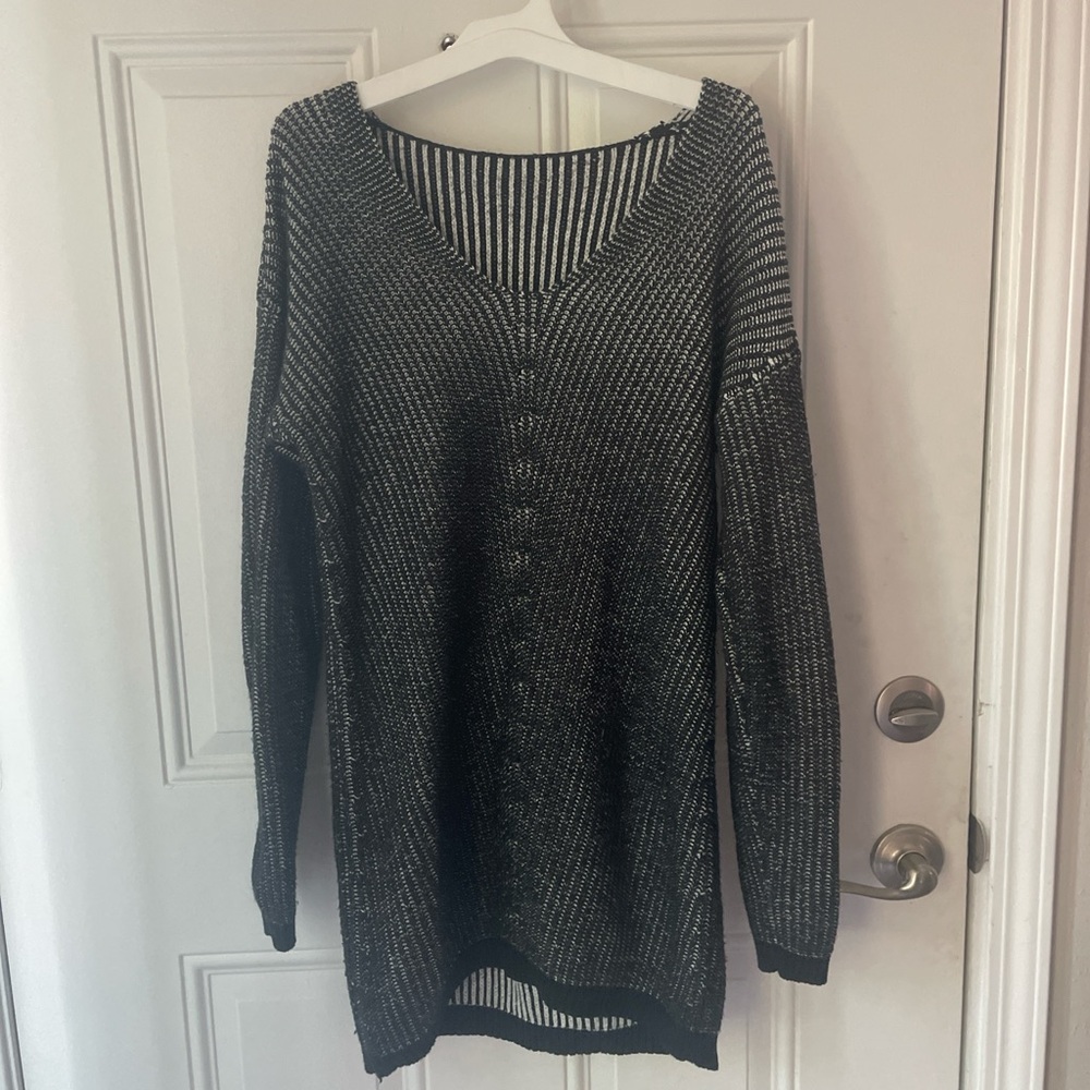 Target Black and White V-Neck Sweater